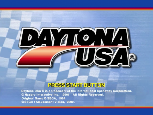 Daytona USA title screen for Sega Dreamcast